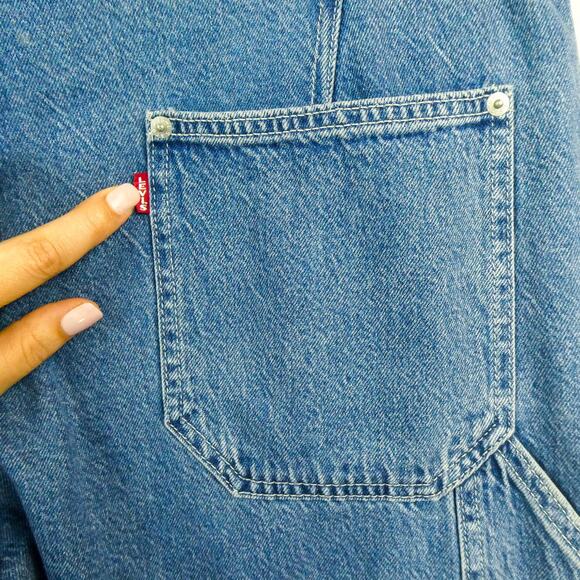 Levi's Premium Dad Utility Jeans Plus Sz 34 Golly Gee Wash Blue Premium Denim - Picture 11 of 16